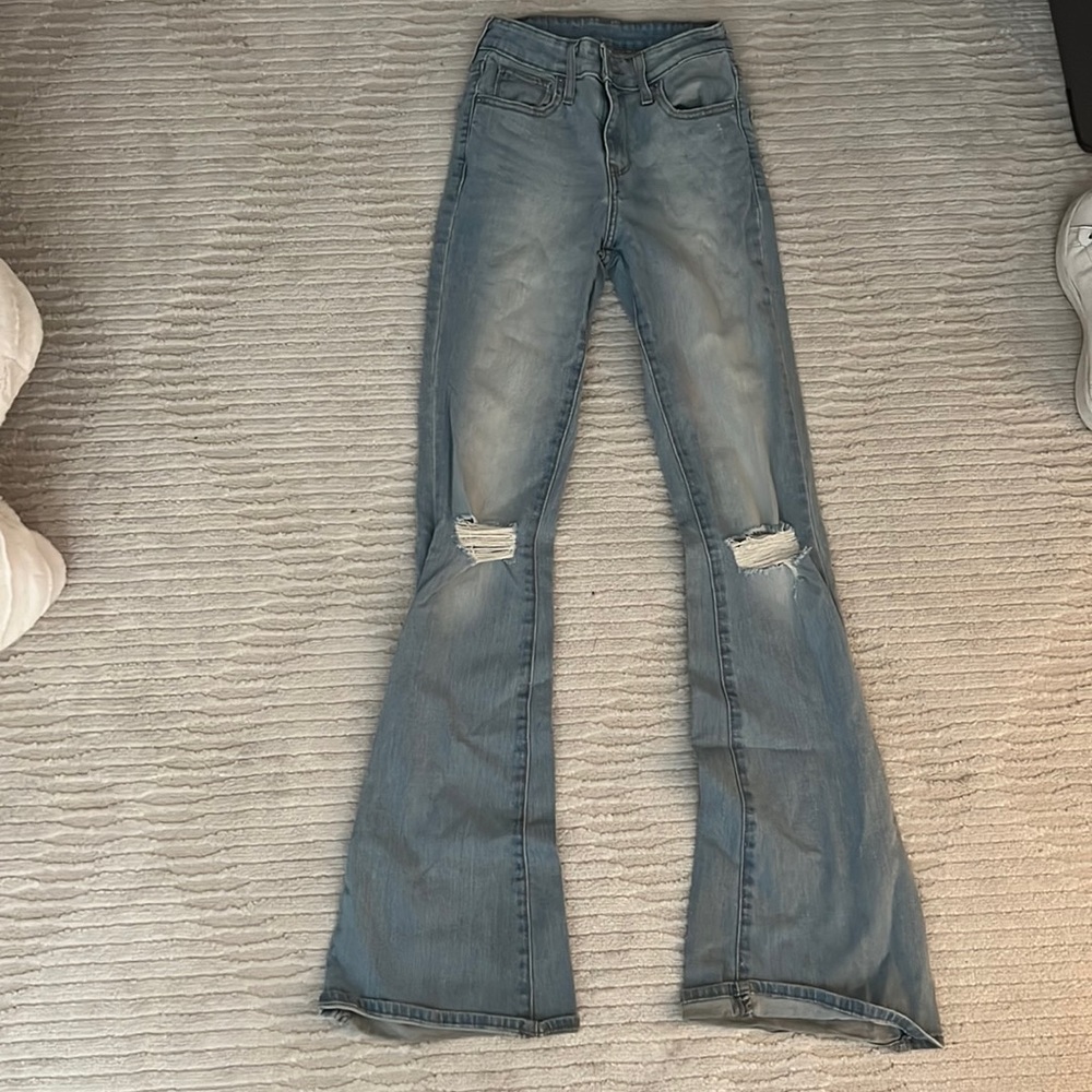Levi’s light blue flare jeans